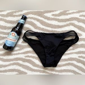 Billabong Black Strappy Side Bikini Bottoms